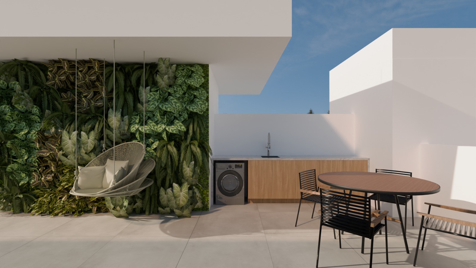 Cobertura área externa.